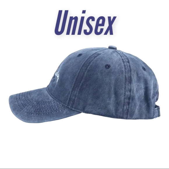 Bad hair day classic Embroidered navy blue baseball cap cotton washed - Picture 3 of 3